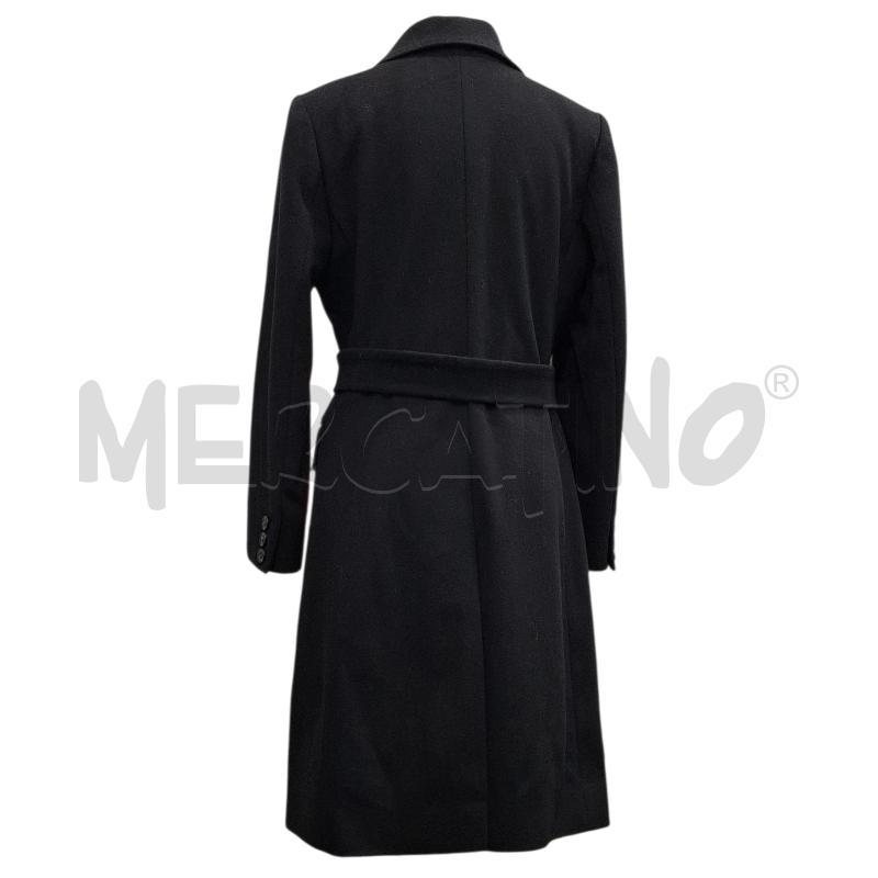 CAPPOTTO DONNA TERESA TARDIA MISTO LANA NERO | Mercatino dell'Usato Salerno fratte 2