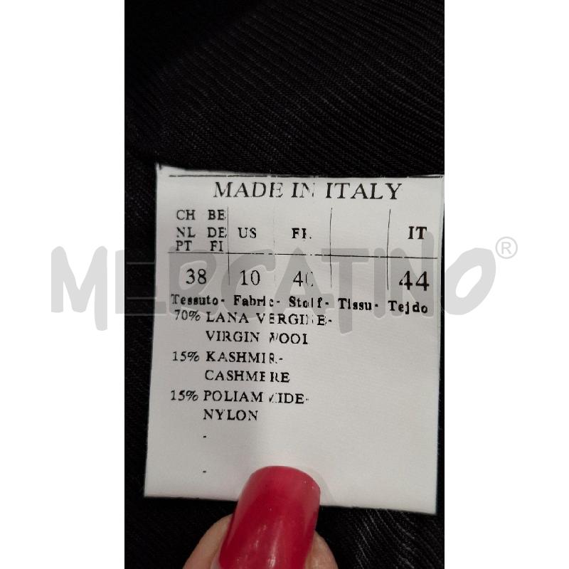 CAPPOTTO DONNA TERESA TARDIA MISTO LANA NERO | Mercatino dell'Usato Salerno fratte 3