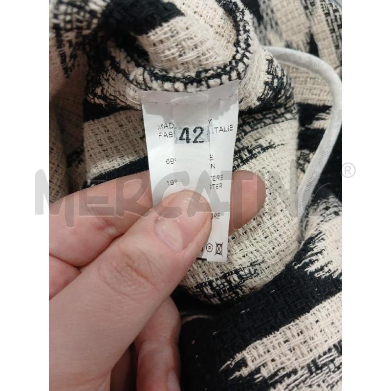 CAPPOTTO DONNA TOY G NERO SFUM BEIGE MISTO COTONE | Mercatino dell'Usato Salerno fratte 4