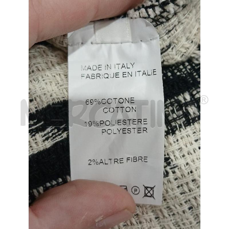 CAPPOTTO DONNA TOY G NERO SFUM BEIGE MISTO COTONE | Mercatino dell'Usato Salerno fratte 5