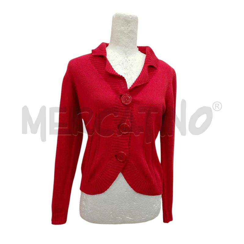 CARDIGAN DONNA BEKY VOG ROSSO MISTO COTONE | Mercatino dell'Usato Salerno fratte 1