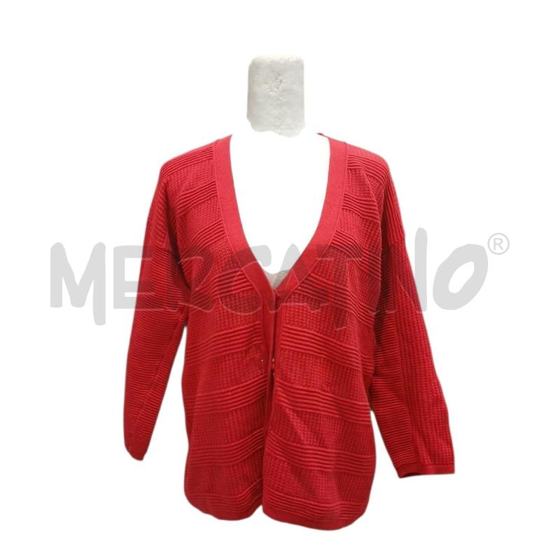 CARDIGAN DONNA CAMOMILLA ROSSO TG.46 | Mercatino dell'Usato Salerno fratte 1