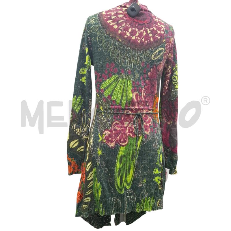 CARDIGAN DONNA DESIGUAL VERDE FUCSIA | Mercatino dell'Usato Salerno fratte 2