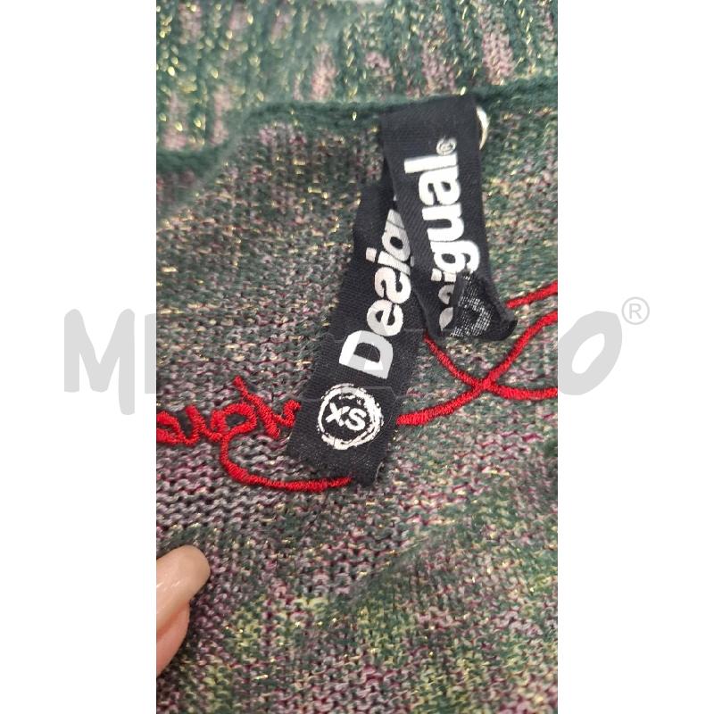 CARDIGAN DONNA DESIGUAL VERDE FUCSIA | Mercatino dell'Usato Salerno fratte 3