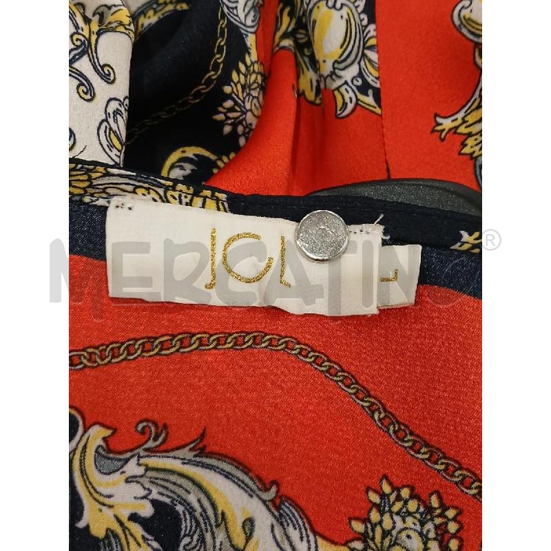 CARDIGAN DONNA JCL PARIS ARANCIO FANT. BLU  | Mercatino dell'Usato Salerno fratte 3