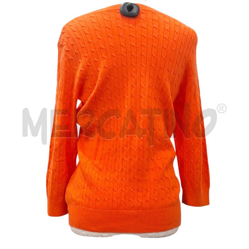 CARDIGAN DONNA TOMMY HILFIGER ARANCIO CHIUSURA CON BOTTONI | Mercatino dell'Usato Salerno fratte 2