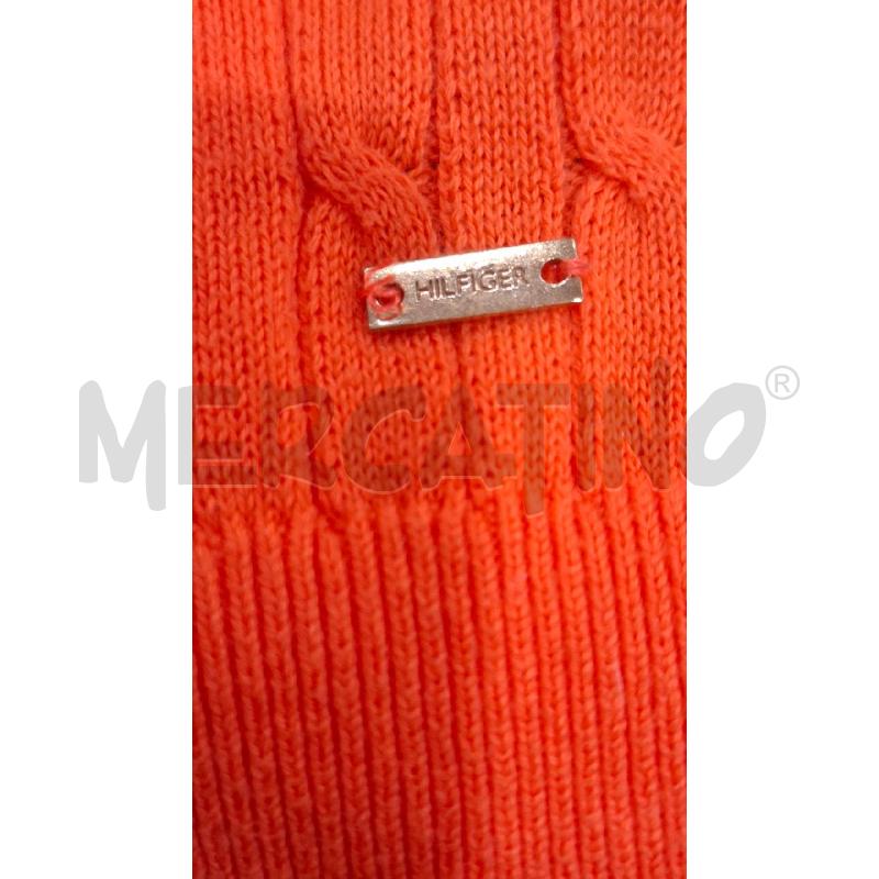 CARDIGAN DONNA TOMMY HILFIGER ARANCIO CHIUSURA CON BOTTONI | Mercatino dell'Usato Salerno fratte 4