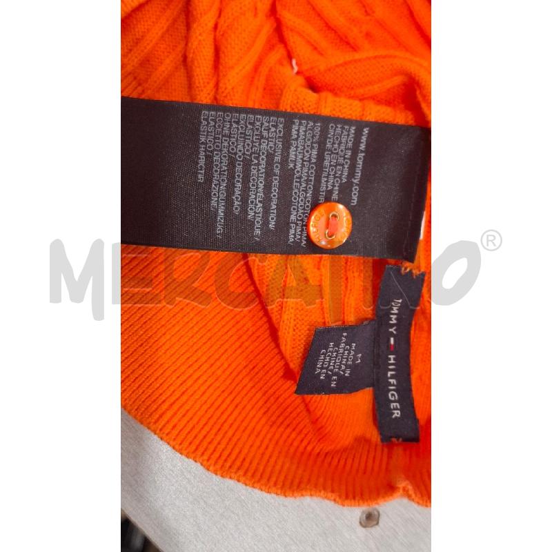 CARDIGAN DONNA TOMMY HILFIGER ARANCIO CHIUSURA CON BOTTONI | Mercatino dell'Usato Salerno fratte 5