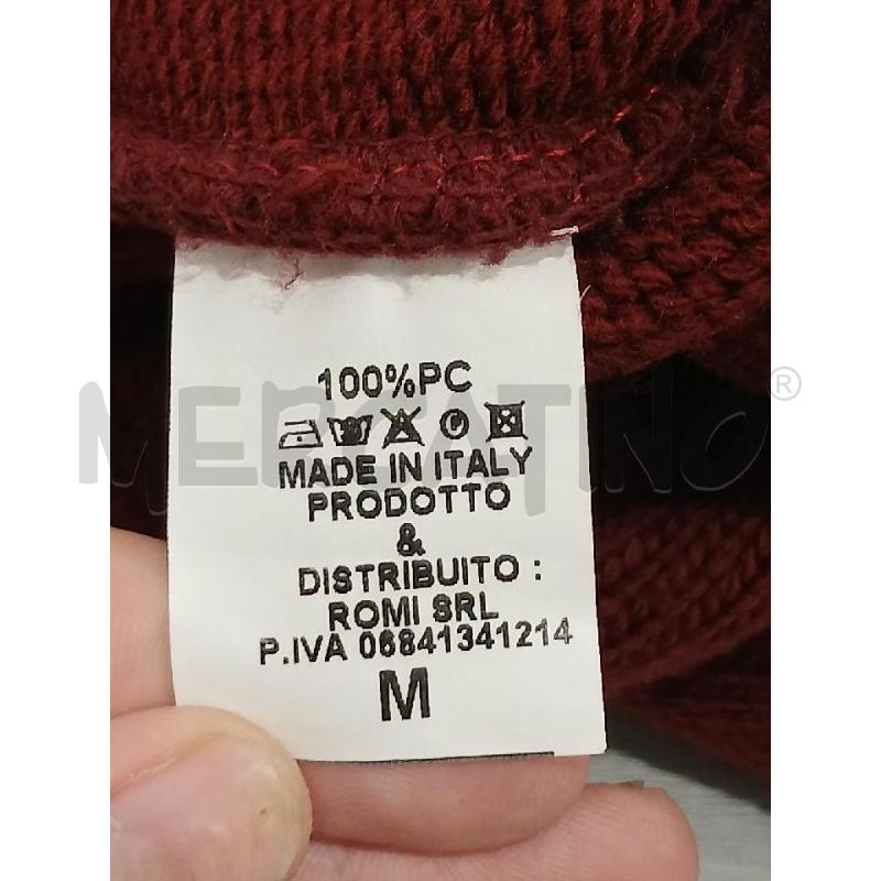 CARDIGAN UOMO J M BRAIAN BORDEAUX TG.M | Mercatino dell'Usato Salerno fratte 4