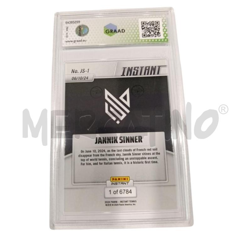 CARTA JANNIK SINNER PANINI INSTANT JS1 LIMITED GRAAD 10 | Mercatino dell'Usato Salerno fratte 2