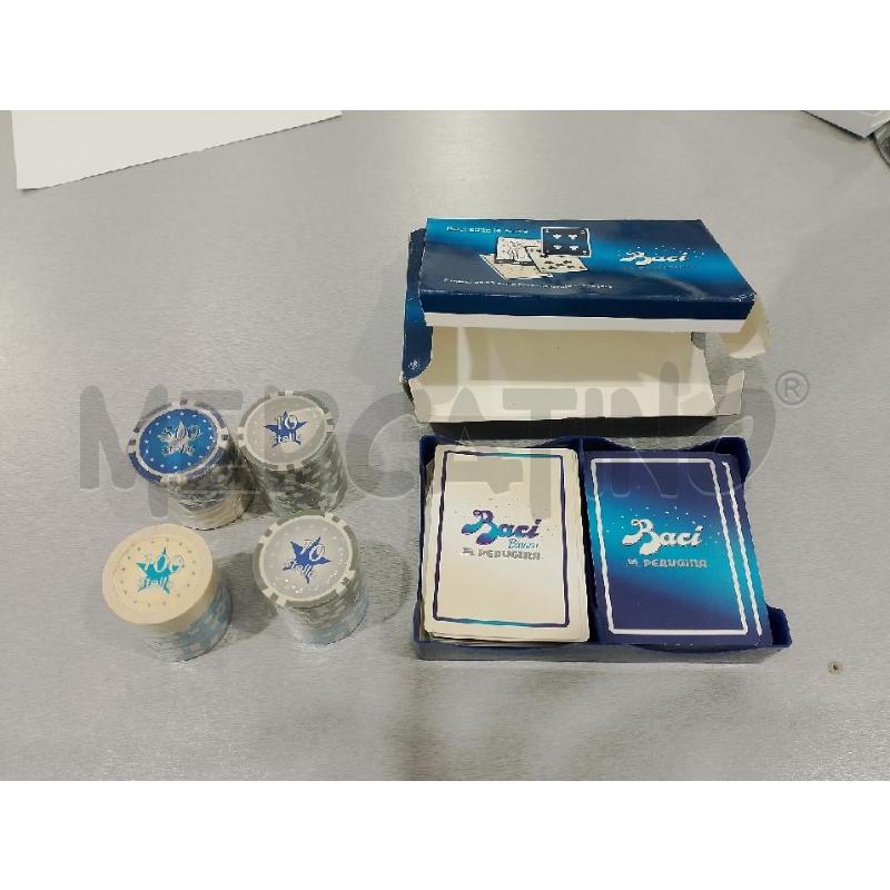 CARTE DA GIOCO PERUGINA + FICHES GADGET DA COLLEZIONE BACI SOTTO LE SCALE | Mercatino dell'Usato Salerno fratte 2