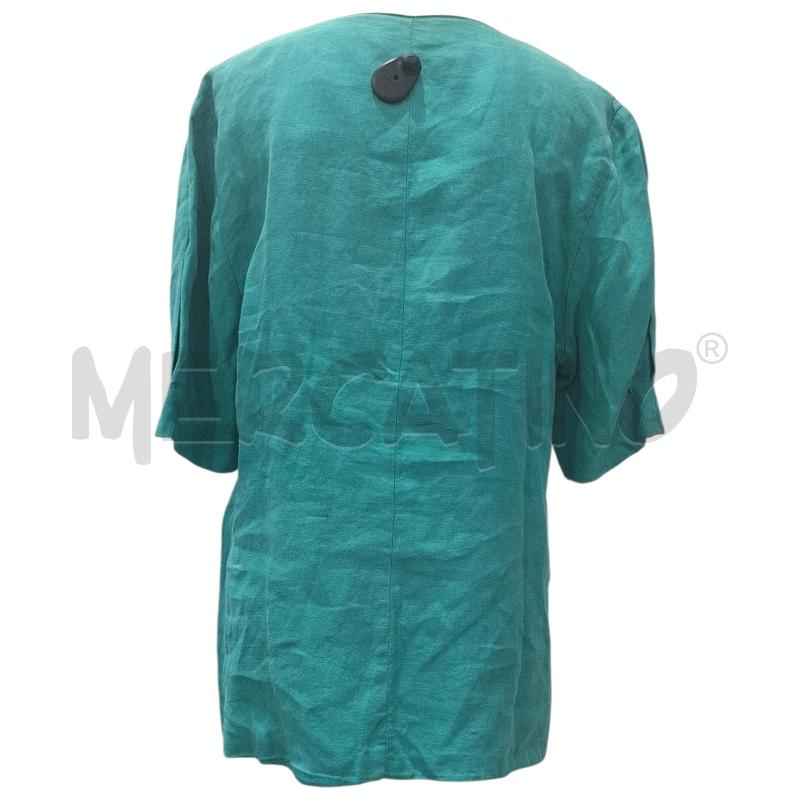 CASACCA DONNA DIANA GALLESI VERDE MENTA LINO | Mercatino dell'Usato Salerno fratte 2