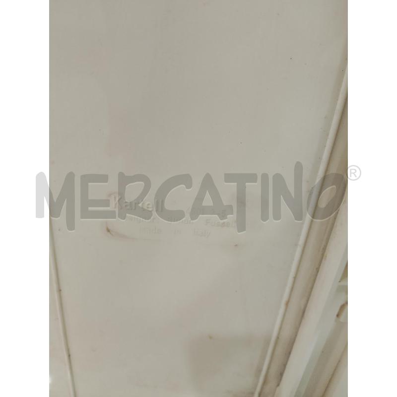 CASSETTIERA KARTEL ANNI 80 BIANCO NERA  | Mercatino dell'Usato Salerno fratte 5