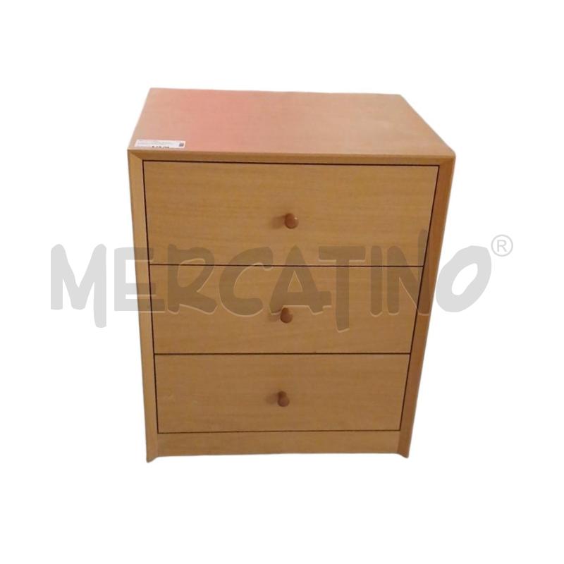 CASSETTIERA PICCOLA IN LEGNO 3 CASSETTI  | Mercatino dell'Usato Salerno fratte 1