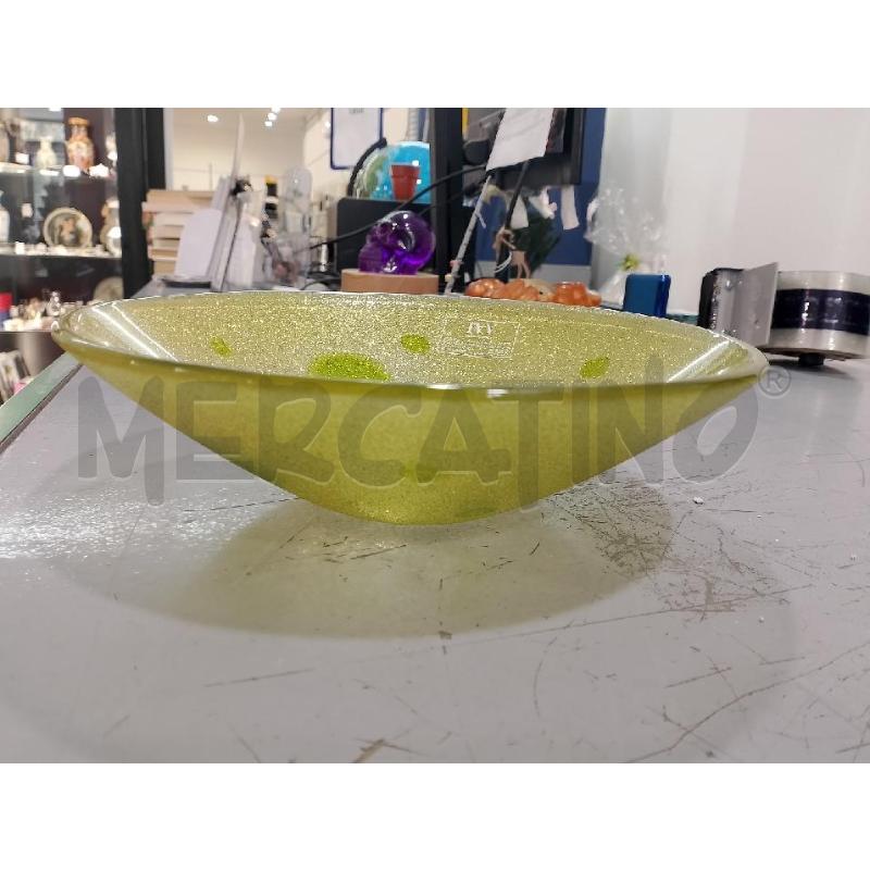 CENTROTAVOLA IVV MURANO VETRO VERDE BRILL | Mercatino dell'Usato Salerno fratte 4
