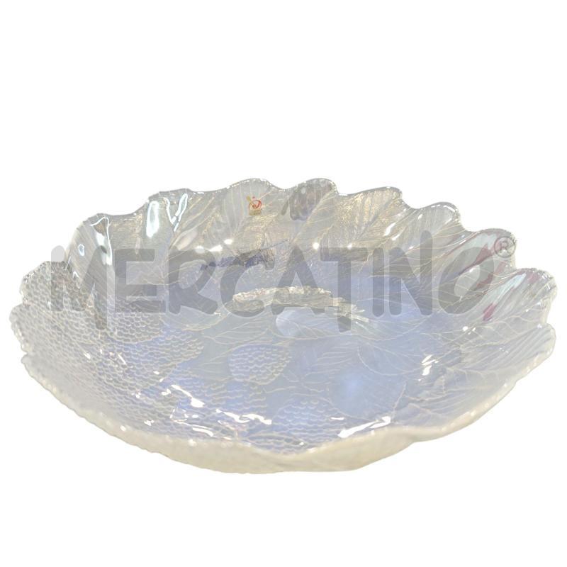 CENTROTAVOLA YALOS VETRO MURANO LUNA COPPA FIORE ANICE OPALESCENTE  | Mercatino dell'Usato Salerno fratte 1
