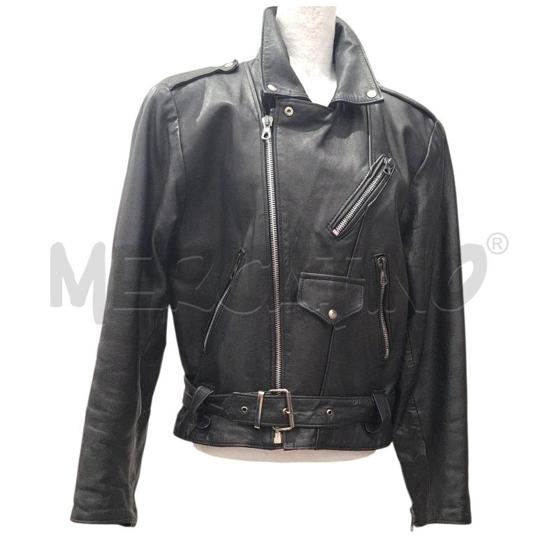 CHIODO ABBIGLIAMENTO VINTAGE PELLE NERO | Mercatino dell'Usato Salerno fratte 1