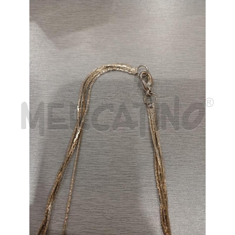 COLLANA A 4 FILI PIETRE LILLA E VIOLA | Mercatino dell'Usato Salerno fratte 4