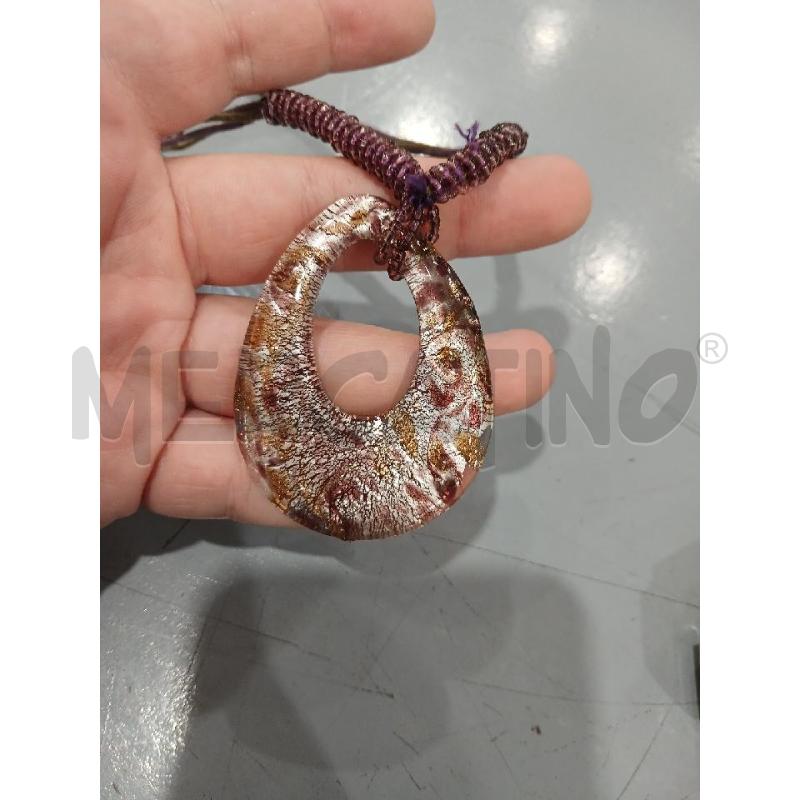 COLLANA CIOND. VETRO A GOCCIA VARIE SFUM. | Mercatino dell'Usato Salerno fratte 2