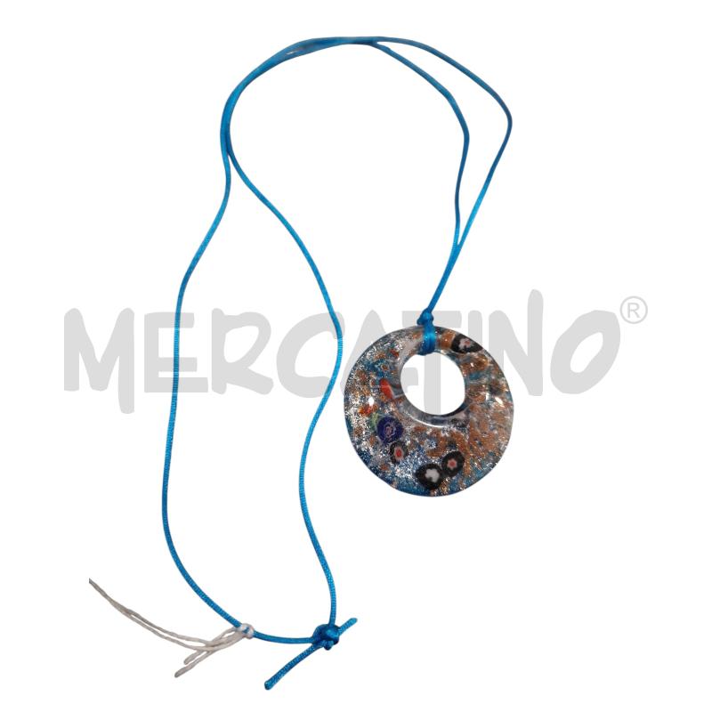 COLLANA CIONDOLO MURANO ANELLO MURRINE | Mercatino dell'Usato Salerno fratte 1