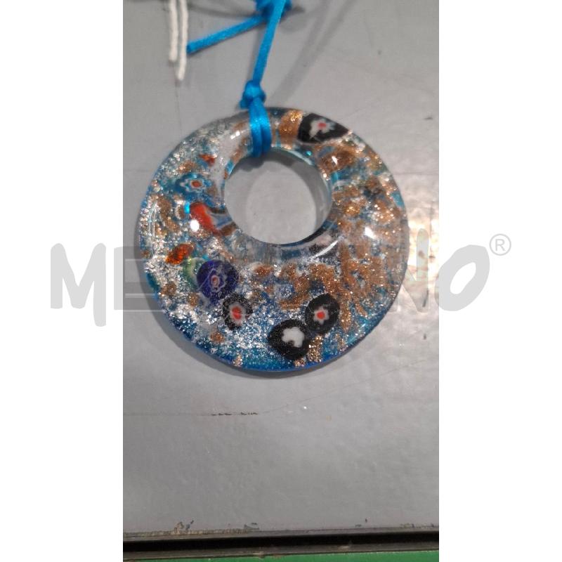 COLLANA CIONDOLO MURANO ANELLO MURRINE | Mercatino dell'Usato Salerno fratte 2