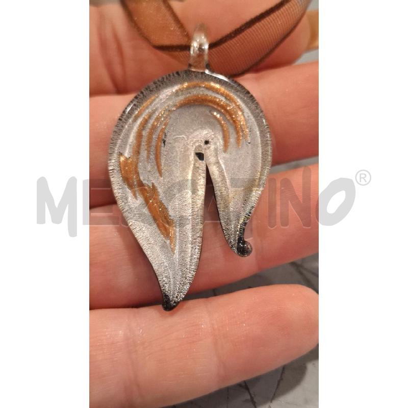 COLLANA CIONDOLO MURANO BRONZO | Mercatino dell'Usato Salerno fratte 2