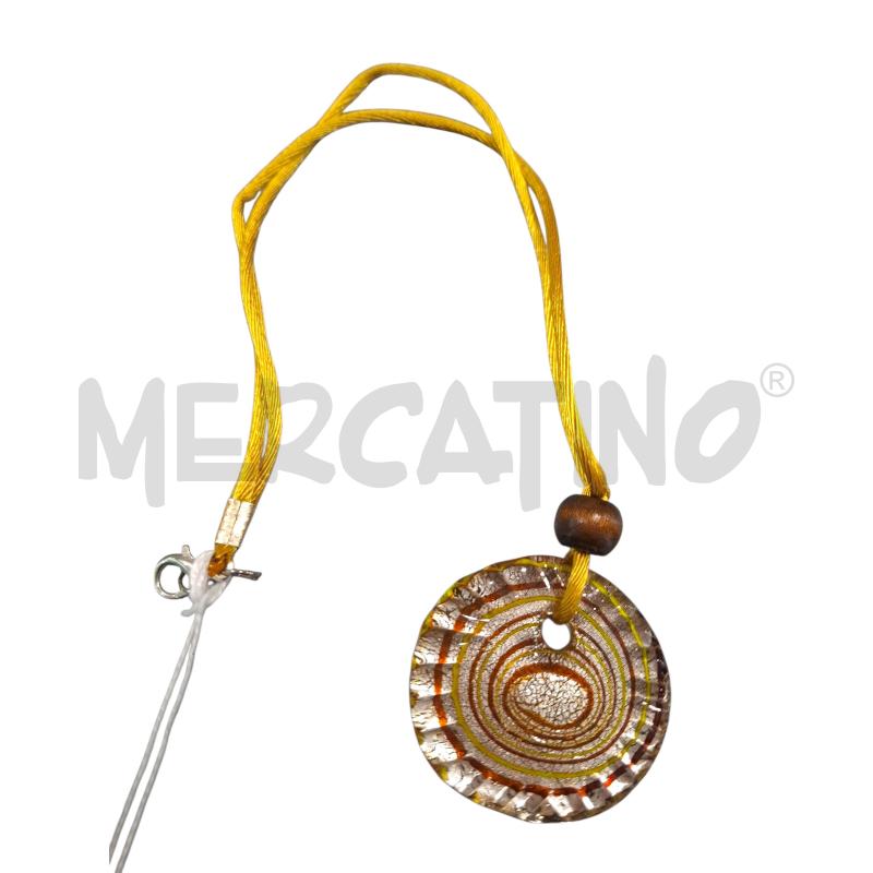 COLLANA CIONDOLO MURANO GIALLO | Mercatino dell'Usato Salerno fratte 1