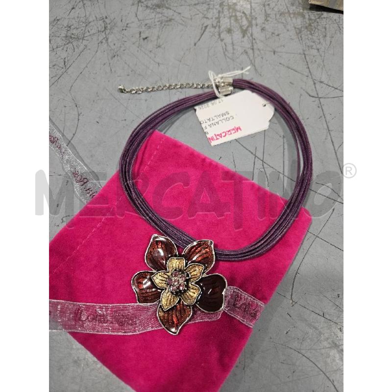 COLLANA FIORE METALLO SMALTATO | Mercatino dell'Usato Salerno fratte 1