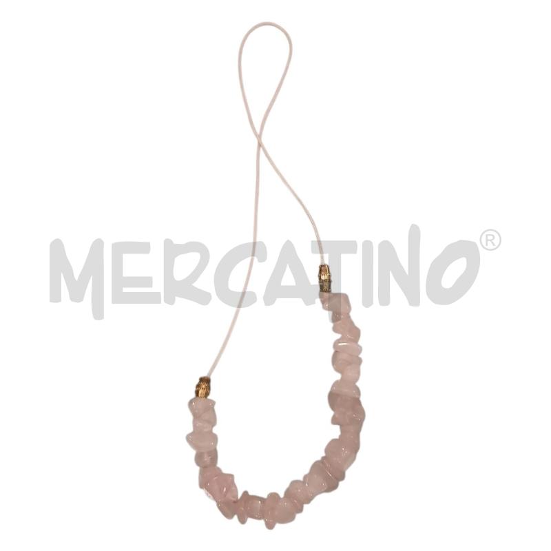COLLANA GIROCOLLO PIETRINE ROSA | Mercatino dell'Usato Salerno fratte 1
