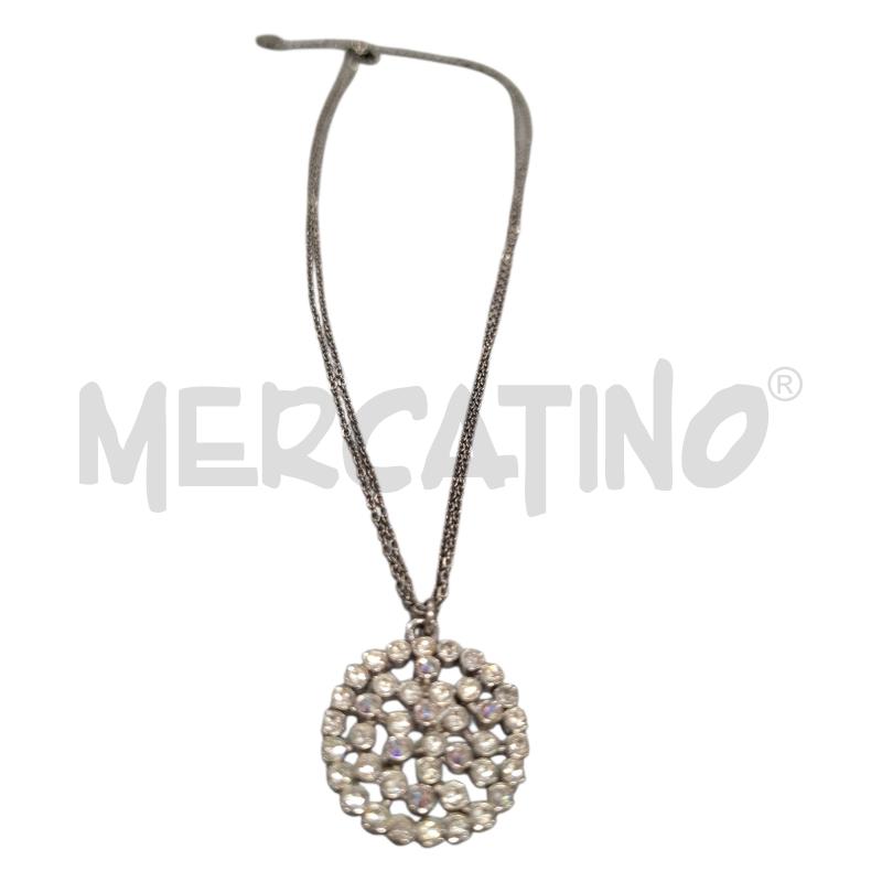 COLLANA LUCA BARRA PEND. TONDO CON BRILL. | Mercatino dell'Usato Salerno fratte 1