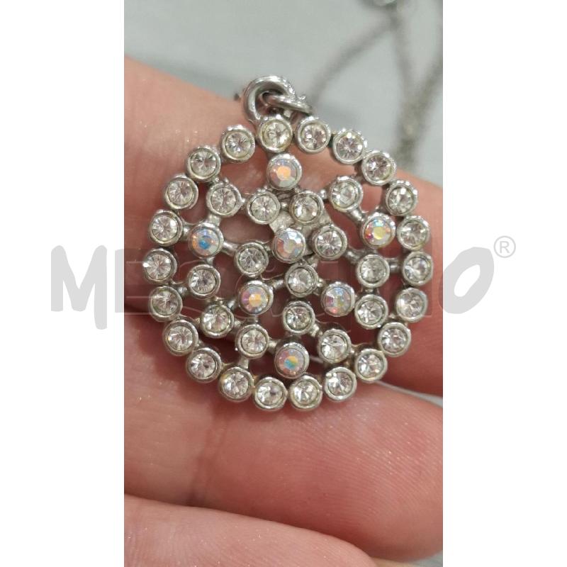 COLLANA LUCA BARRA PEND. TONDO CON BRILL. | Mercatino dell'Usato Salerno fratte 2