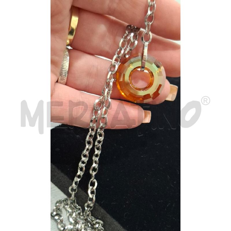 COLLANA NOMINATION PENDENTE CERCHIO BEIGE | Mercatino dell'Usato Salerno fratte 2