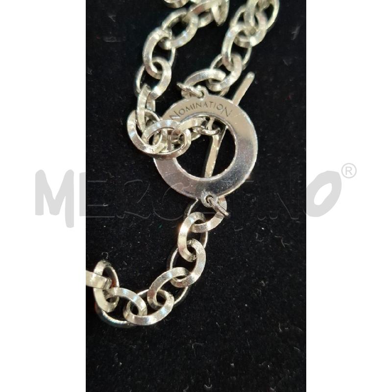 COLLANA NOMINATION PENDENTE CERCHIO BEIGE | Mercatino dell'Usato Salerno fratte 3