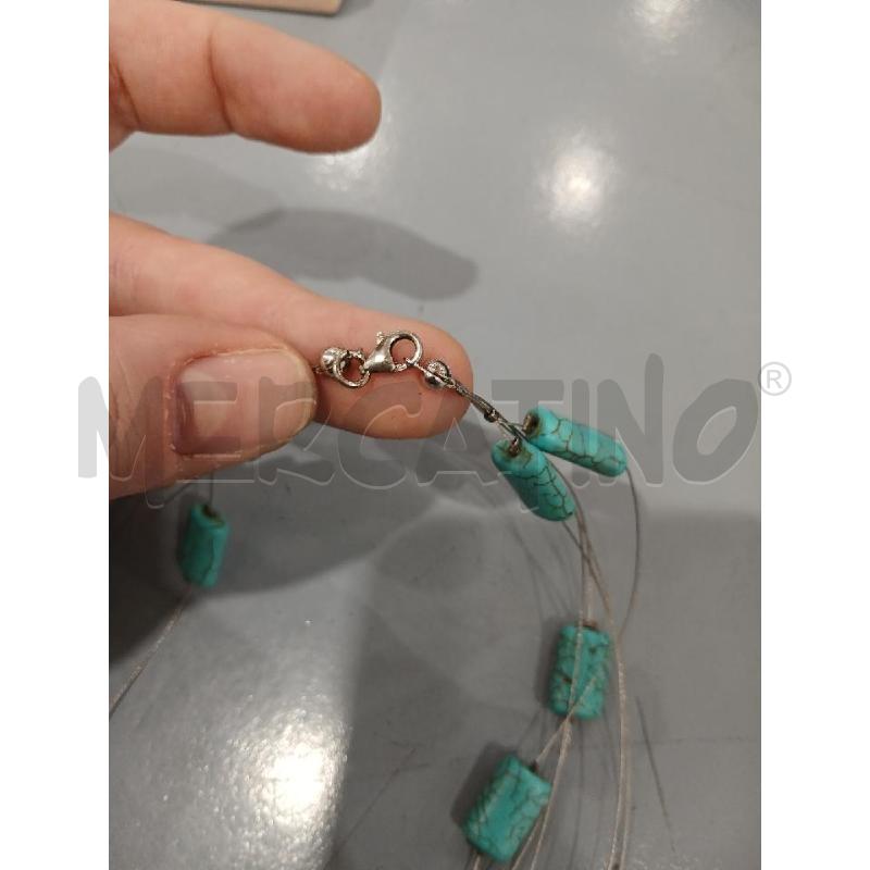 COLLANA PIETRE TURCHESI E BEIGE | Mercatino dell'Usato Salerno fratte 3