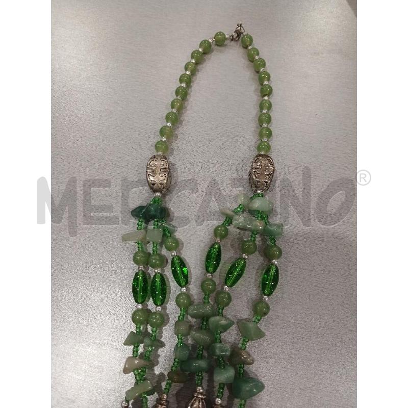 COLLANA PIETRE VERDI  | Mercatino dell'Usato Salerno fratte 3