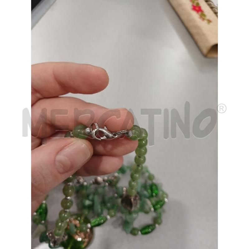 COLLANA PIETRE VERDI  | Mercatino dell'Usato Salerno fratte 4