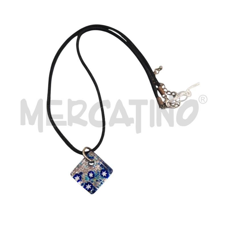 COLLANA ROMBO MURINE BLU | Mercatino dell'Usato Salerno fratte 1