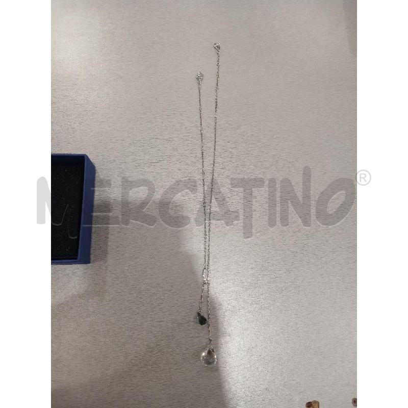 COLLANA SWAROVSKI GOCCE BIANCA AZZURRA  | Mercatino dell'Usato Salerno fratte 2