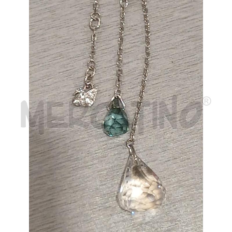 COLLANA SWAROVSKI GOCCE BIANCA AZZURRA  | Mercatino dell'Usato Salerno fratte 4