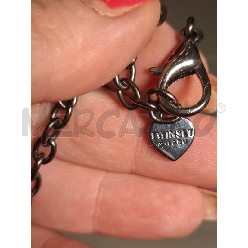 COLLANA TWIN SET CON STRASS PENDENTI | Mercatino dell'Usato Salerno fratte 3