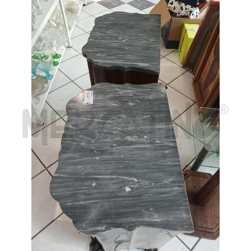 COMODINI COPPIA LEGNO E MARMO DA RIV  | Mercatino dell'Usato Salerno fratte 2