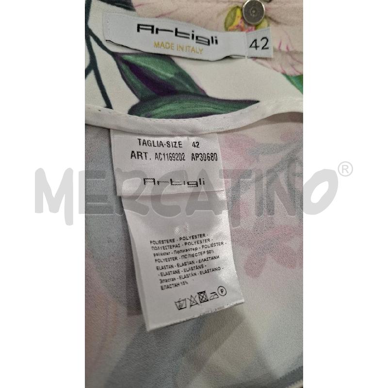 COMPLETO DONNA ARTIGLI BIANCO FANT. FIORI | Mercatino dell'Usato Salerno fratte 3