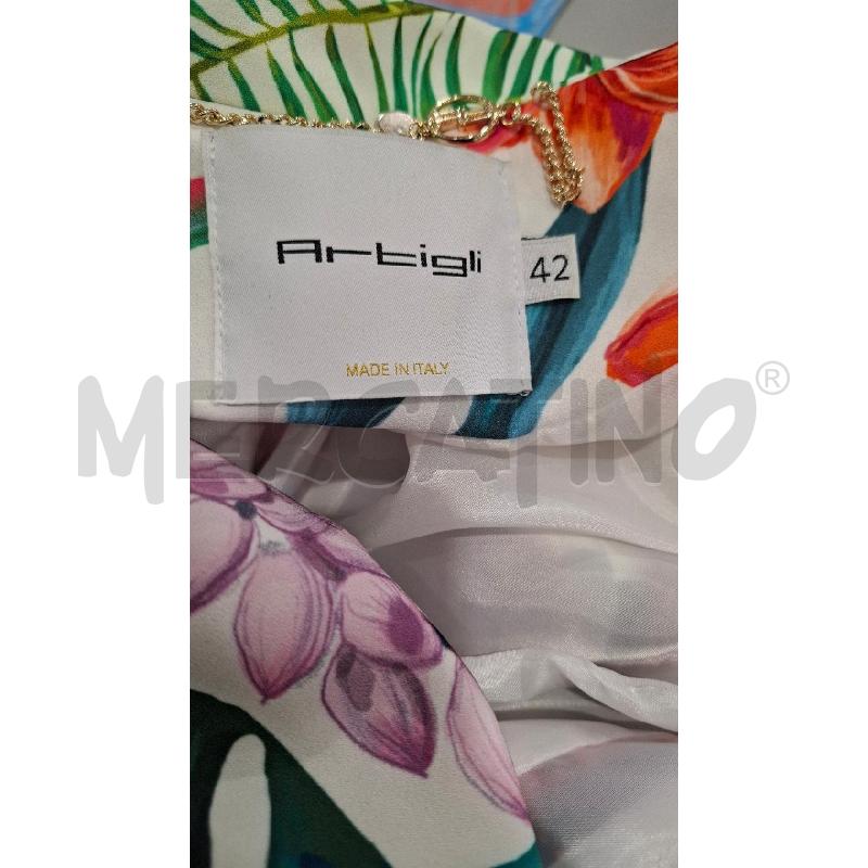 COMPLETO DONNA ARTIGLI BIANCO FANT. FIORI | Mercatino dell'Usato Salerno fratte 4