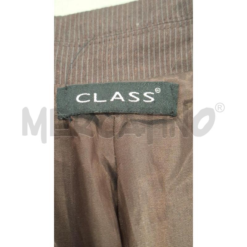 COMPLETO DONNA CLASS MARRONE GESSATO MISTO LINO7COTONE | Mercatino dell'Usato Salerno fratte 3