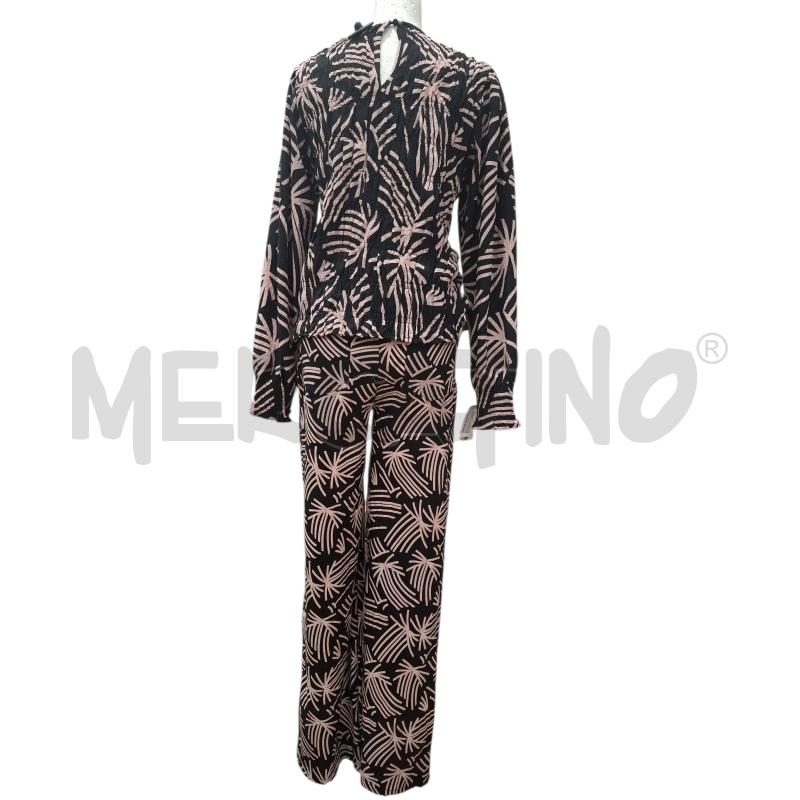 COMPLETO DONNA COMPANIA FANTASTICA NERO FANT. ROSA MAGLIA+ PANTALONE | Mercatino dell'Usato Salerno fratte 2
