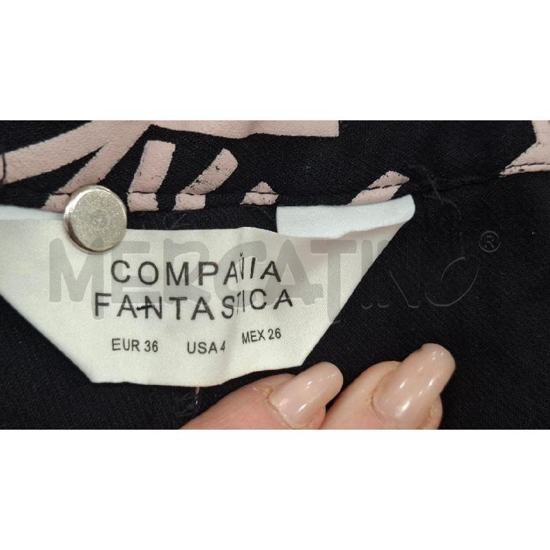COMPLETO DONNA COMPANIA FANTASTICA NERO FANT. ROSA MAGLIA+ PANTALONE | Mercatino dell'Usato Salerno fratte 4