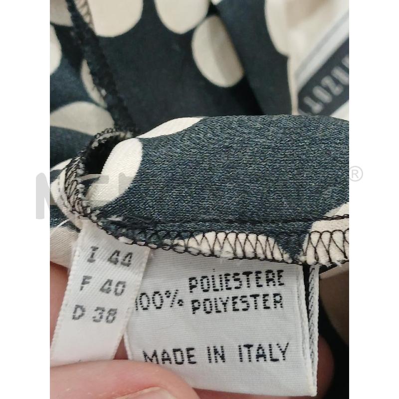 COMPLETO DONNA MARIO PUCCI CECCONI NERO POIS BIANCHI TG.44 | Mercatino dell'Usato Salerno fratte 4