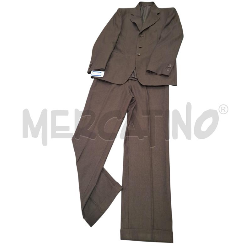 COMPLETO UOMO BLU PANAMA MRRONE MISTO LANA TG.48 | Mercatino dell'Usato Salerno fratte 1