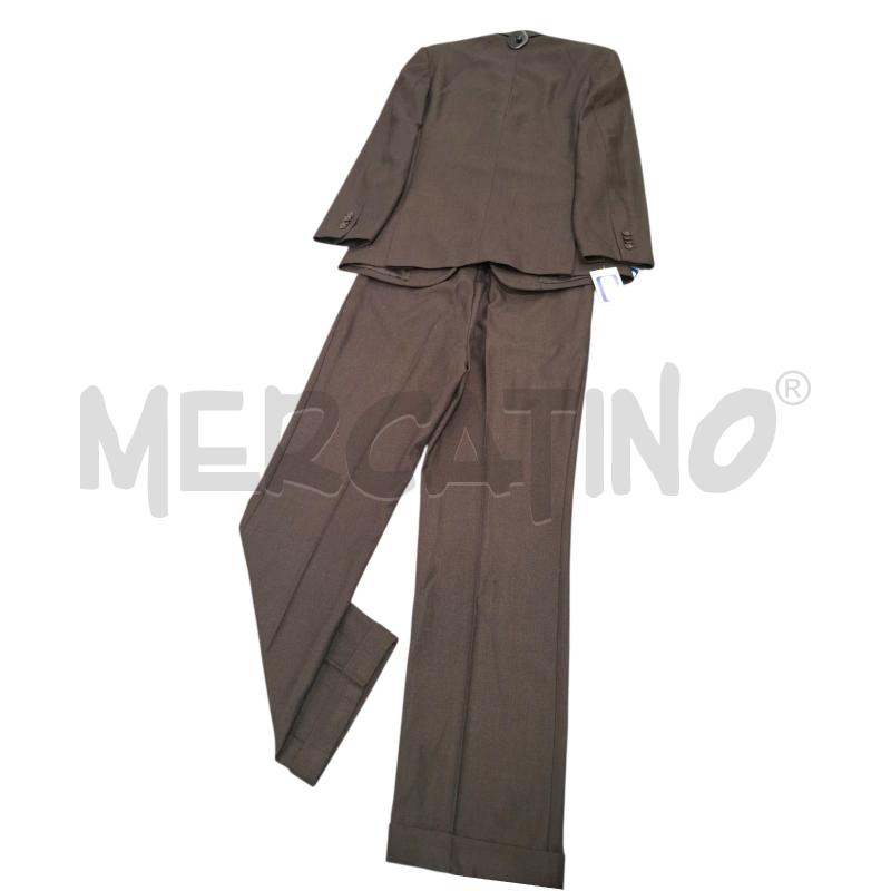 COMPLETO UOMO BLU PANAMA MRRONE MISTO LANA TG.48 | Mercatino dell'Usato Salerno fratte 2