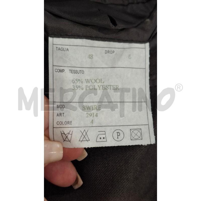 COMPLETO UOMO BLU PANAMA MRRONE MISTO LANA TG.48 | Mercatino dell'Usato Salerno fratte 4